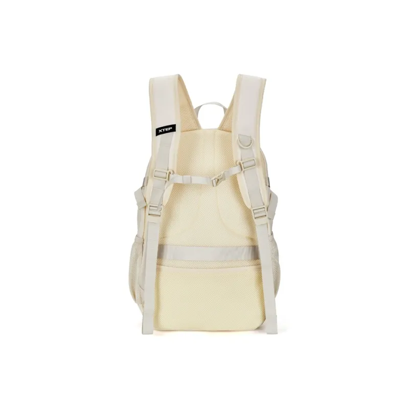 XTEP Storage Laptop Bag Backpack Unisex Ecru-2