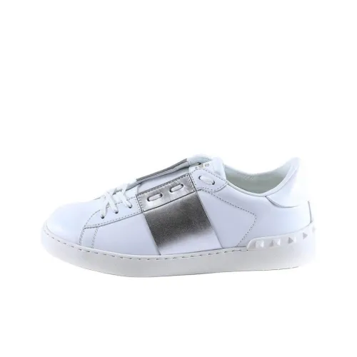 Valentino Open Skateboard Shoes Men Low-Top White