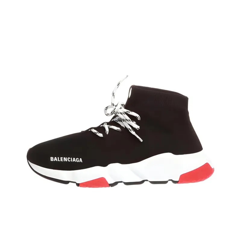 Balenciaga Speed Lace Up Trainer 'Black Red'-0