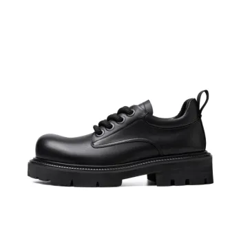 TUATARA Casual Leather Shoes Unisex Black