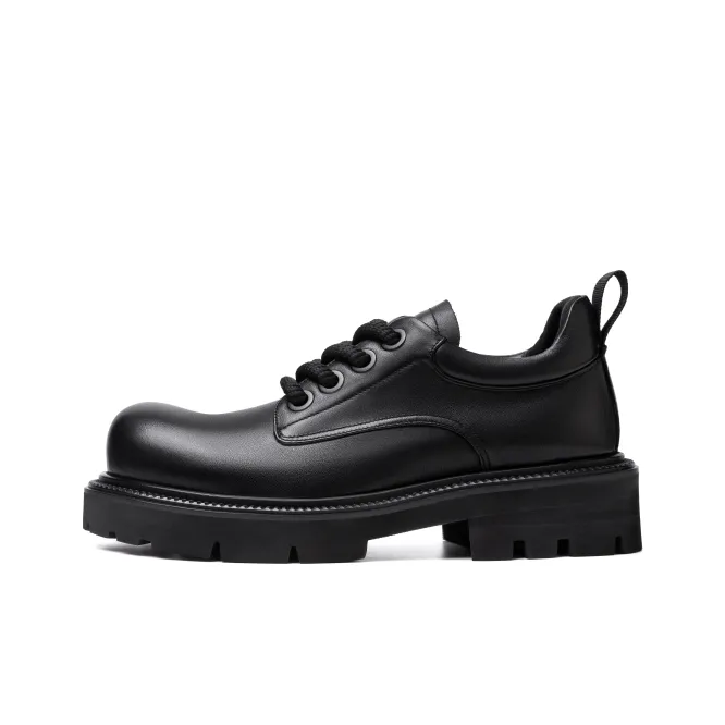 TUATARA Casual Leather Shoes Unisex Black-0