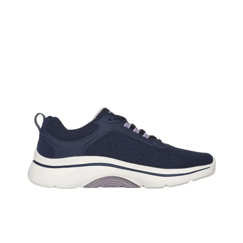 Skechers GO WALK Abrasion Resistant Slip Resistant Low Top Casual Shoes Women's Dark Blue Purple-1