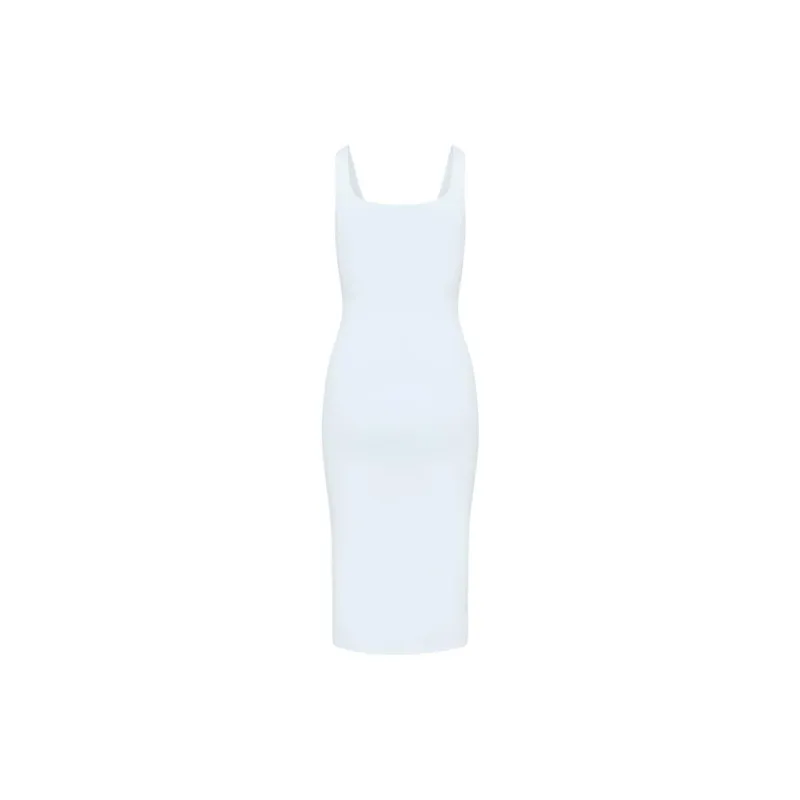 ARITZIA Contour Squareneck Midi Dress Slip Dresses Women's Cruise Blue-1