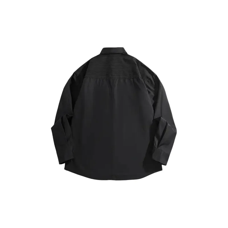 PEACEBIRD MEN Eye C Collaboration Series Shirt Men's Black-1