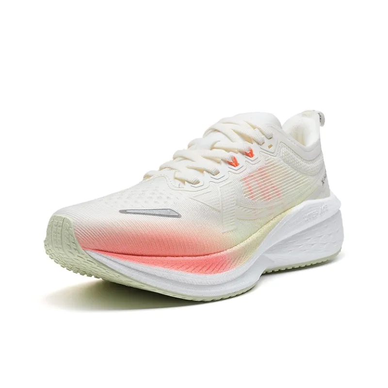 XTEP Five point Speed 2.0 Shock Absorbers Low Top Running Shoes Women's White Pink-2