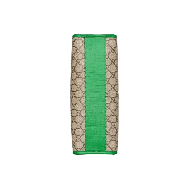 GUCCI Supreme Canvas Tote Bag Shopping Bag Handbag Kids' Beige & Ebony-5