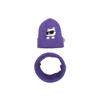 KARL LAGERFELD / Karl Lagerfeld Jeans Choupette Beanie And Cowl Set