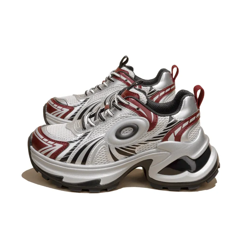 SNOWELF Height Increasing Low-Top Chunky Sneakers Women's-1