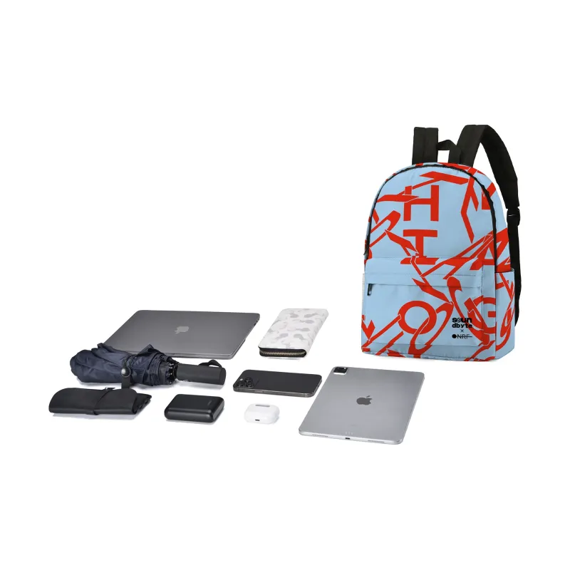 ONRF SOUNDBYTE Collaboration Polyester Backpack Unisex White-22