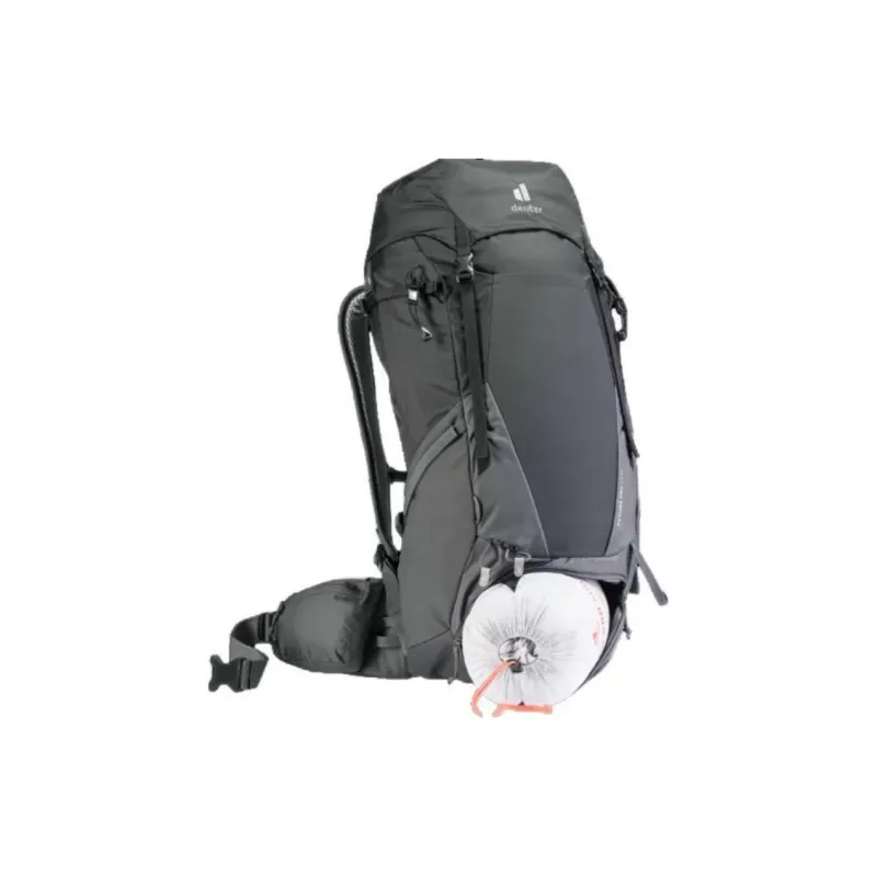 DEUTER 600 D Polyester Yarn Outdoor Hiking Bag Backpacks Unisex Black With Stone Ink-2