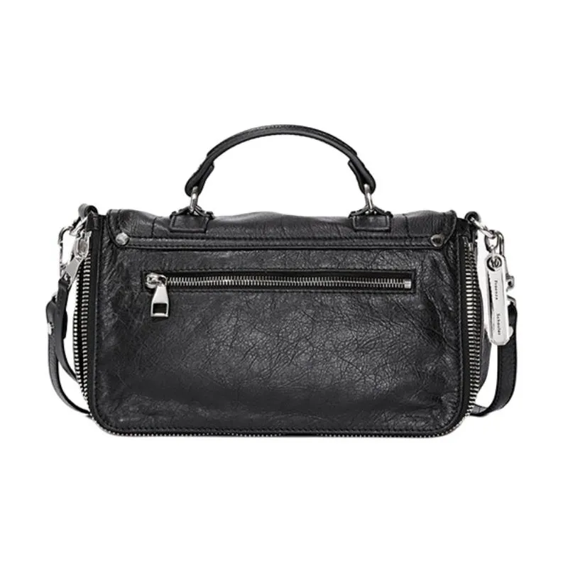 PROENZA SCHOULER Cow Leather Shoulder Bag Crossbody Bag Handbag Small Size Women's Black-2