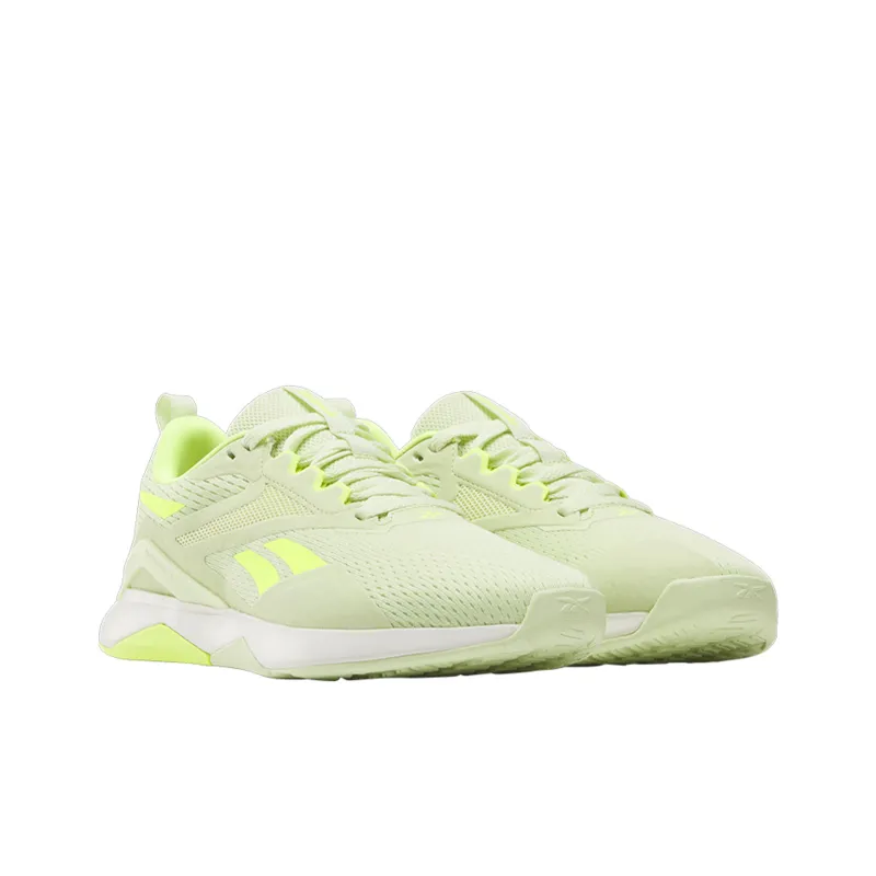 Reebok Nanofle Slip Resistant Breathable Low Top Training Shoes Women's Cyan Yellow-1