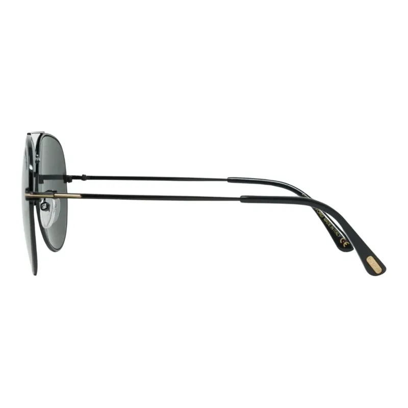 TOM FORD Metal Aviator Sunglasses Men's Black-2