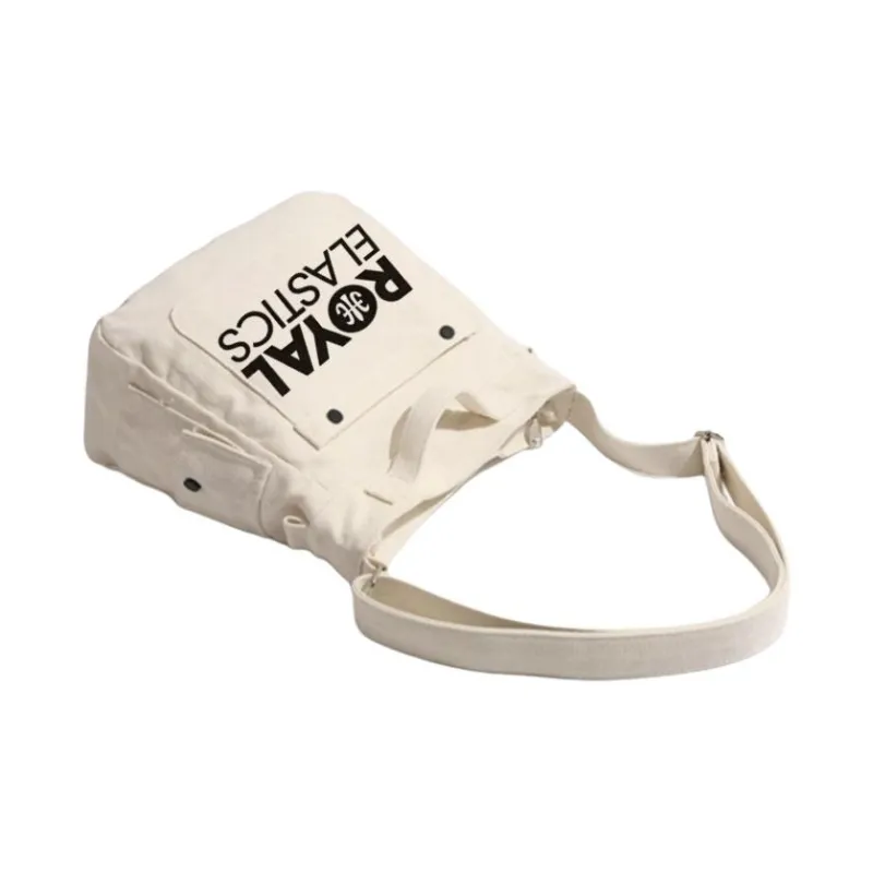 ROYAL ELASTICS Canvas Canvas Bag Shoulder Bags Regular Unisex Black/White-2