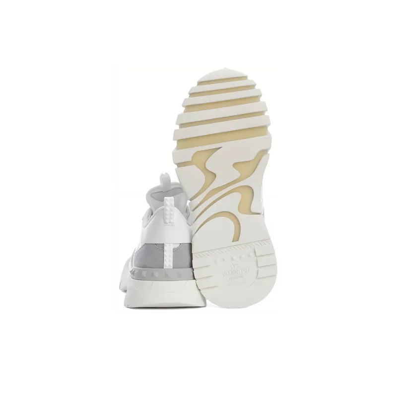 Valentino Rockrunner Low Top Casual Shoes Women's White Gray-4