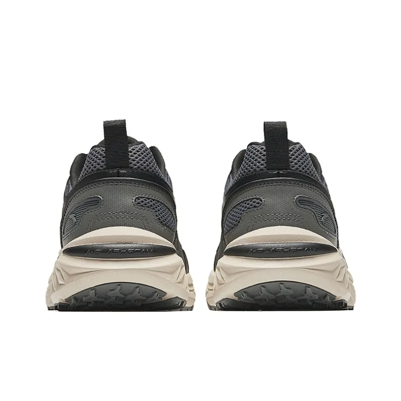 Anta Lightweight Low Top Casual Running Shoes Men's Castle Gray Volcanic Gray Basic Black-3