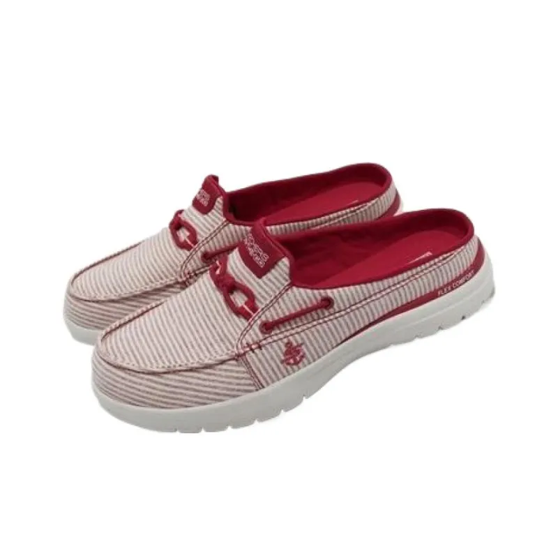 Skechers On-The-GO Fle Anti-Slip Wear-Resistant Low-Top Canvas Shoes Women's Red-3