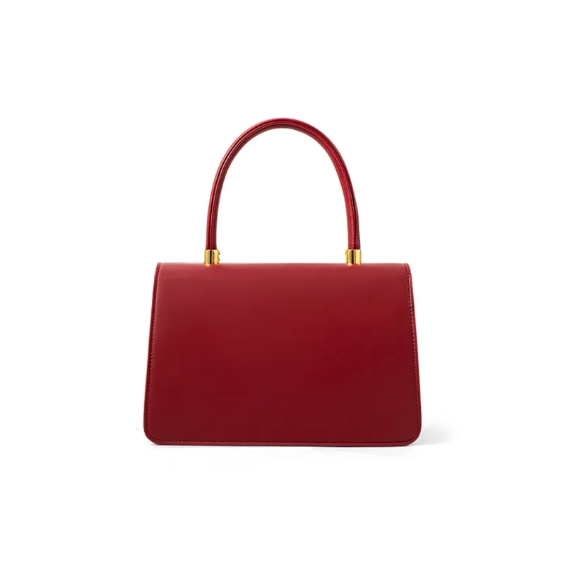 Vigno Synthetic Leather Handbag One Shoulder Crossbody Regular Women's Red-4