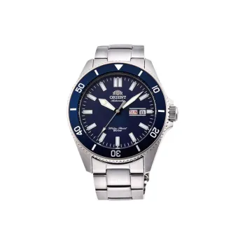 ORIENT Automatic Mechanical Movement Stainless Steel Strap Watch 43mm Men's Watches Blue Dial