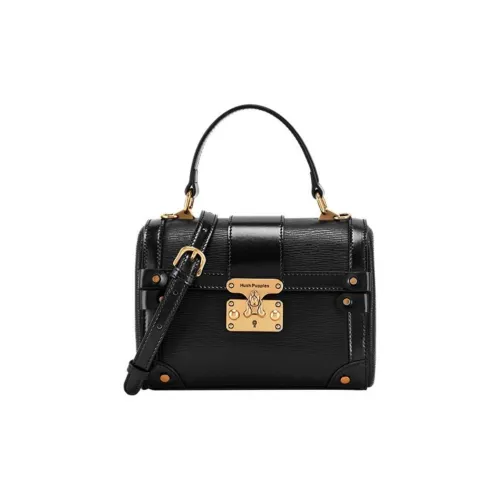 Hush Puppies Cow Leather One Shoulder Handbag Regular Women's Black/Green