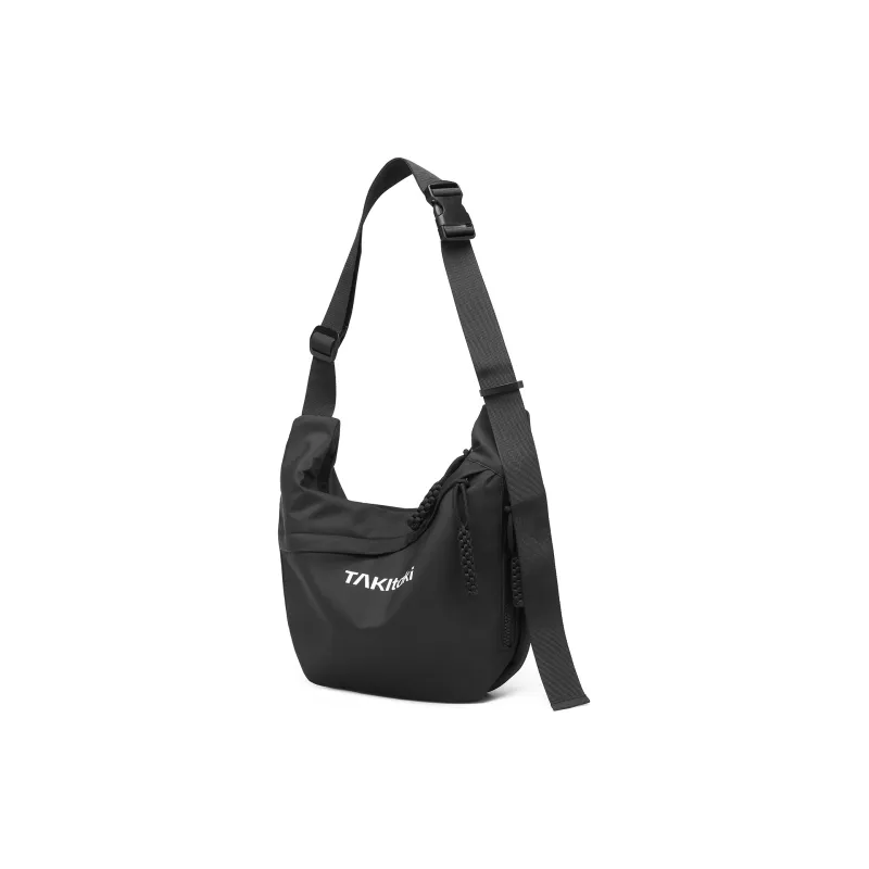 TAKI Oxford Dumpling Bag Handbag Shoulder Bag Medium Size Unisex Black/White/Khaki-7