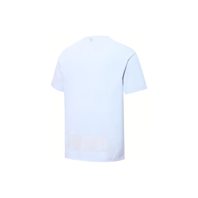 PUMA T Shirts Unisex Ice Blue-1