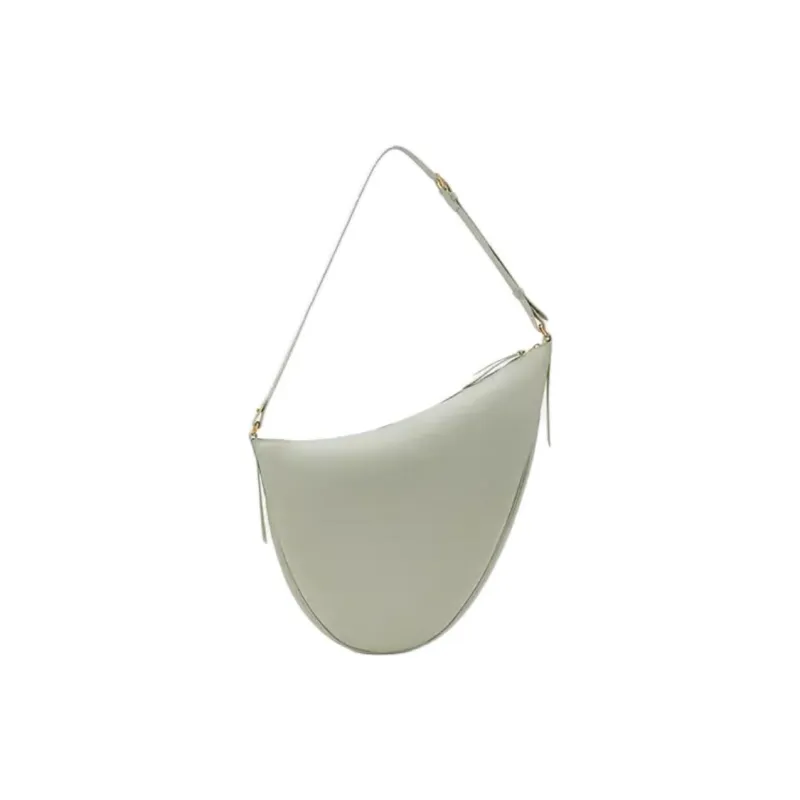 COCCINELLE Cow Leather Handbag Shoulder Bag Large Size Women's Celadon Green-2
