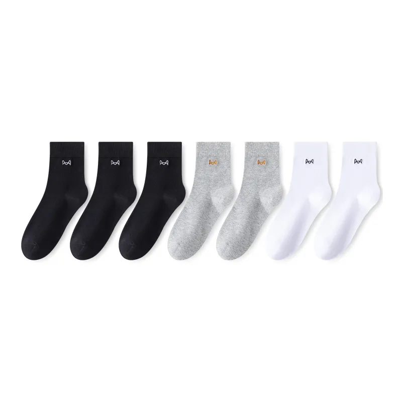 MIIOW Cool One Summer Series Mid Calf Socks Unisex 5 Pack-14