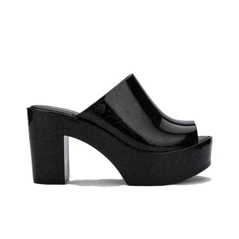 MELISSA Slide Slippers Women's Sparkling Black-1