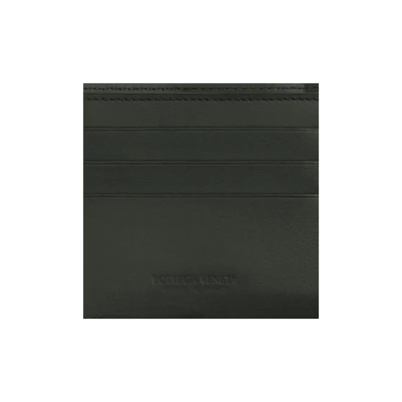 Bottega Veneta CASSETTE Leather Wallet Men's Dark Green-3