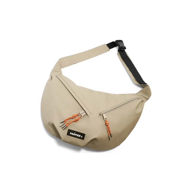 VAOPER Polyester Crossbody Bag, Shoulder Bag, Dumpling Bag Large Size Unisex Khaki-0