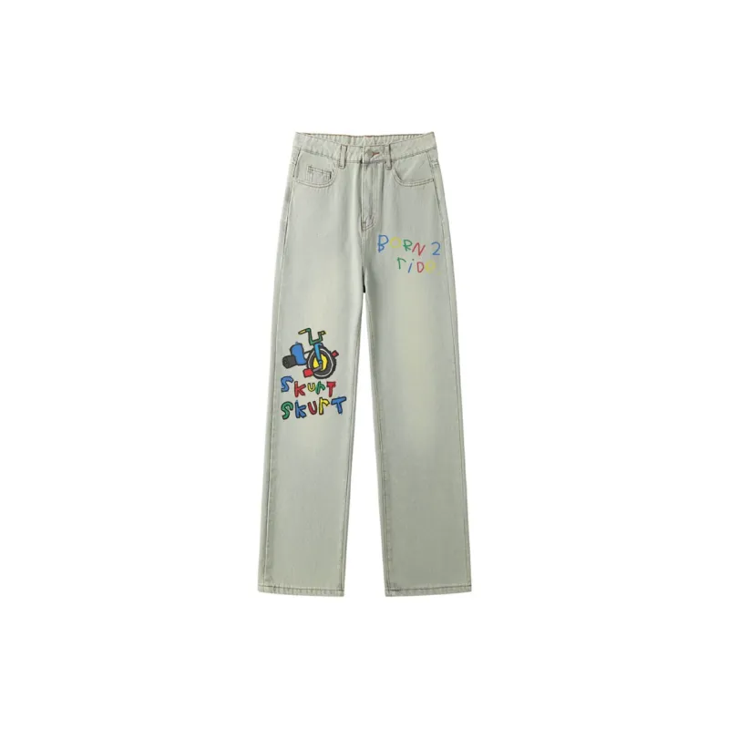 AFTER SCHOOL SPECIAL Jeans Unisex Yellow Mud-1