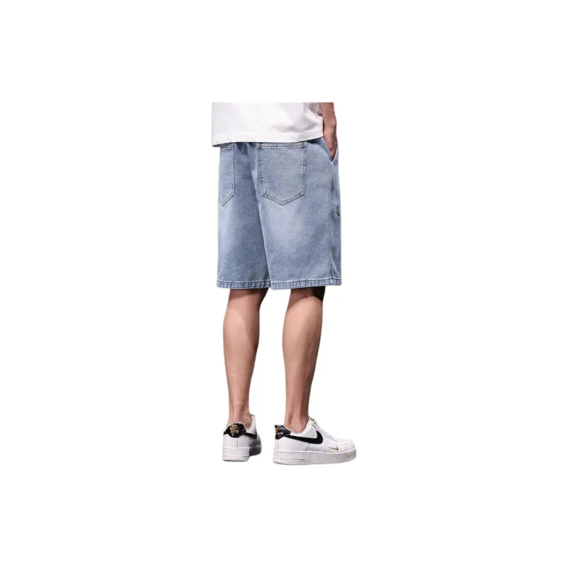 Tonlion Denim Shorts Men's Light Blue-2