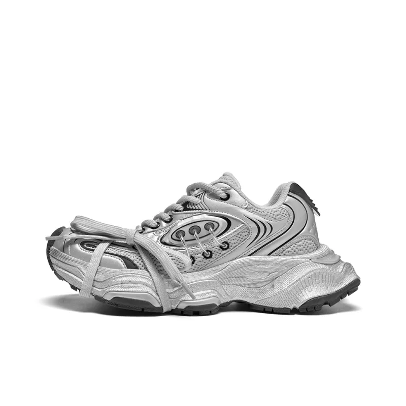 SK.TRIP Chunky Sneakers Unisex Low Top Linen Beige Regular/Space Silver Regular/Linen Beige Lace Up 1.0/Space Silver Lace Up 1.0/Linen Beige Lace Up 2.0/Space Silver Lace Up 2.0-1