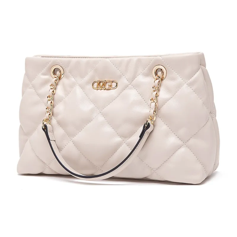 Montagut Sheepskin Chain Bag, Shoulder Bag Regular Women's Ecru/Light Green/Stone Gray/Acorn/Ice Coffee/Yellow/Black-2