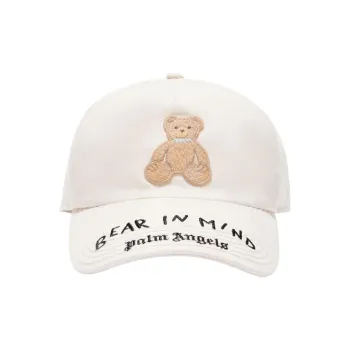 PALM ANGELS Bear Patch Baseball Cap