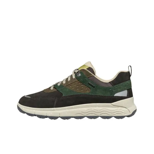 GEOX Spherica 4x4 Ab Anti-Slip Wear-Resistant Low-Top Casual Shoes Men's Brown Green