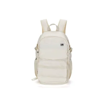 XTEP Storage Laptop Bag Backpack Unisex Ecru