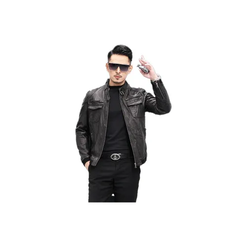 KAISER Leather Jackets Unisex Black