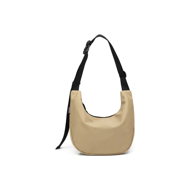 TAKI Oxford Dumpling Bag Handbag Shoulder Bag Medium Size Unisex Black/White/Khaki-14