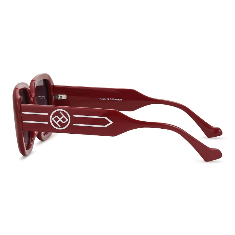 SUYAN Plate Frame Square Sunglasses Unisex-9