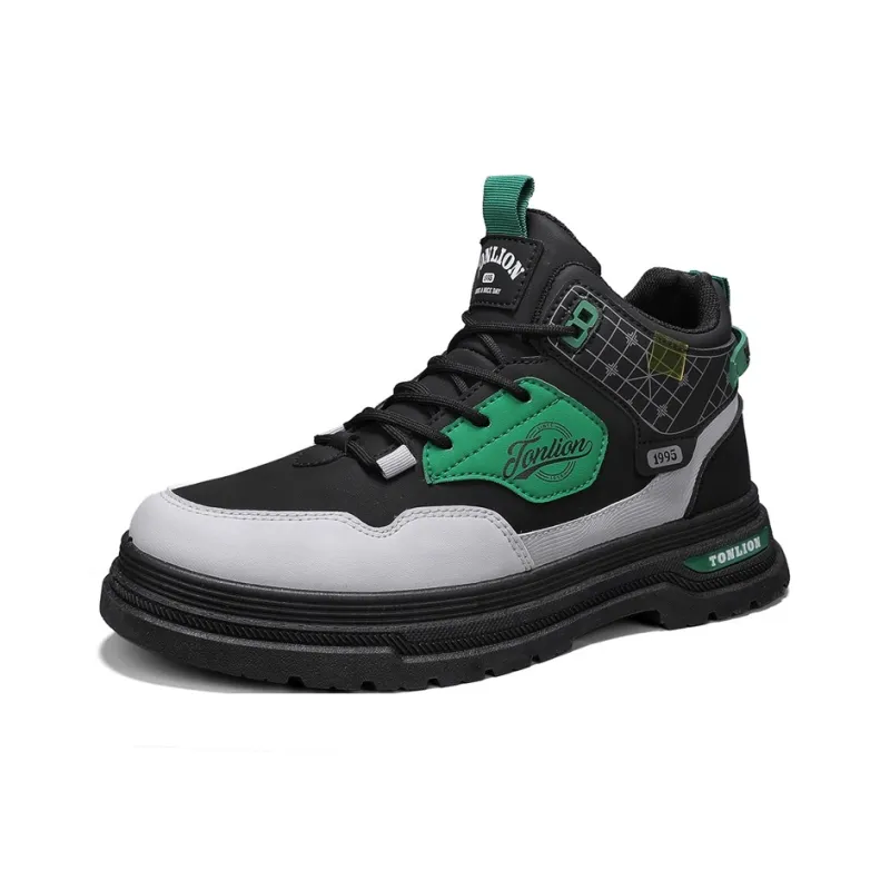 Tonlion Cushioned Slip-Resistant Abrasion-Resistant Mid-Top Casual Shoes Men's-11