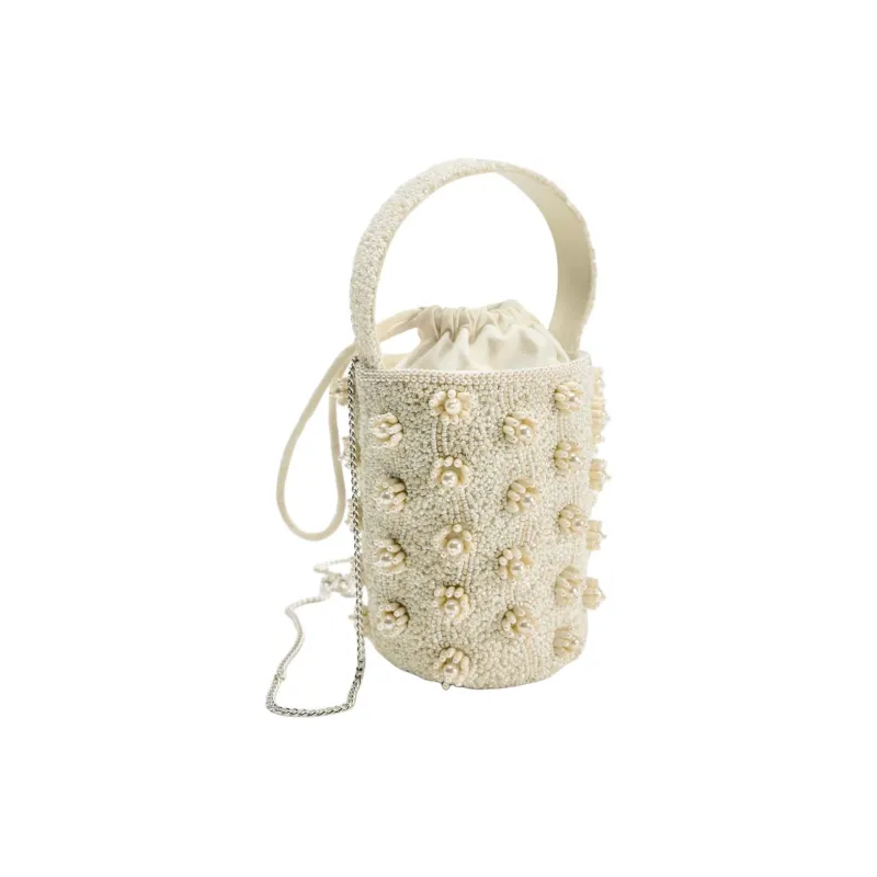 ZARA Polyester Shoulder Bag, Crossbody Bag, Handbag Mini Women's White-2