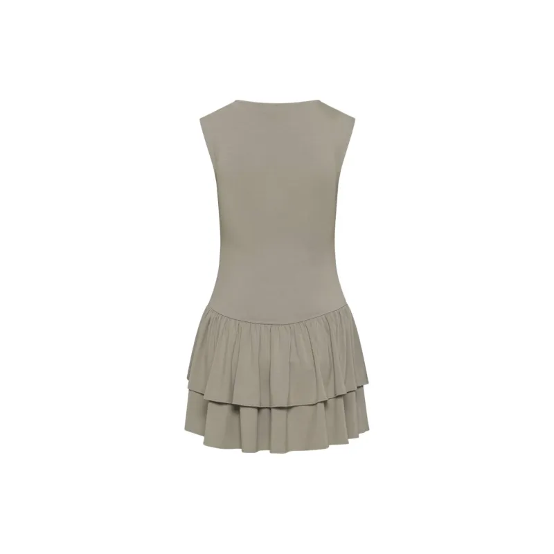 ARITZIA Wilfred Bloomsbury Dress Sleeveless Dress Women's Modern Taupe/Taupe-1