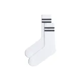 1 Pack (White/Gray Stripes)