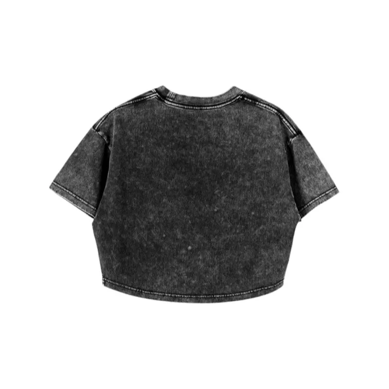 DRAGON FACE T Shirt Women's Dark Gray-1
