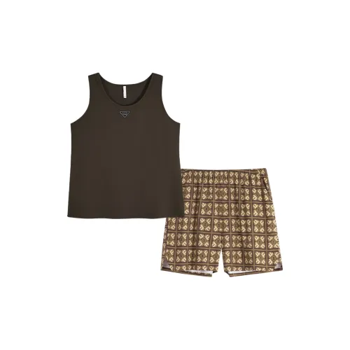 MIIOW Cool One Summer Series Pajama Set Women's Brown
