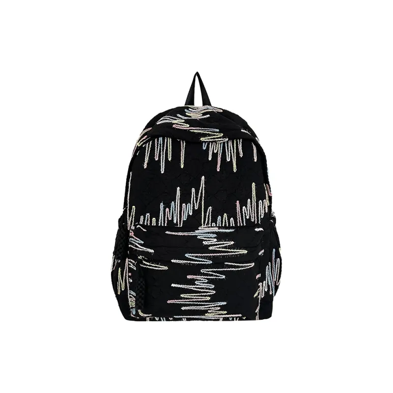 Dusen Kangaroo Nylon Backpack Women's White/Black/Pink/Sky Blue/Yellow-7