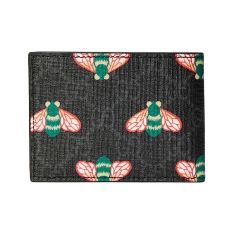 GUCCI Canvas Wallet Mini Men's Black-2