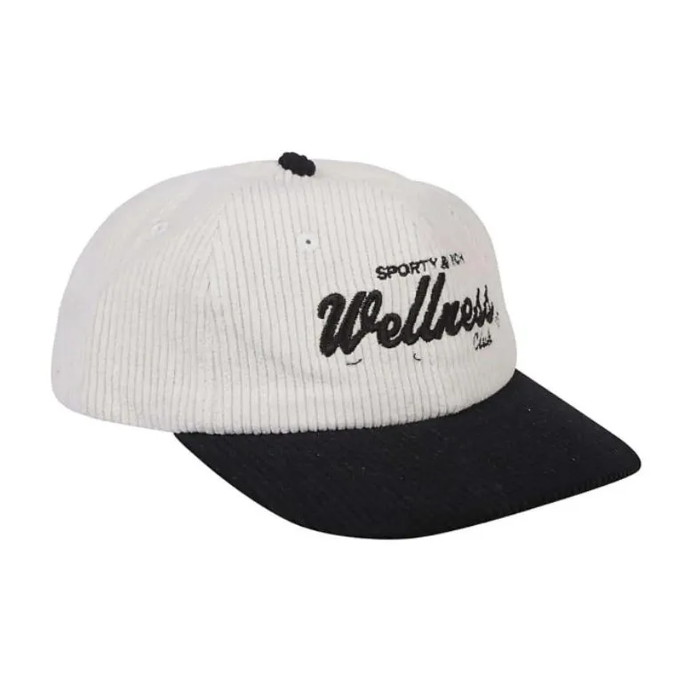 SPORTY & RICH Cotton Baseball Caps Men's White-1
